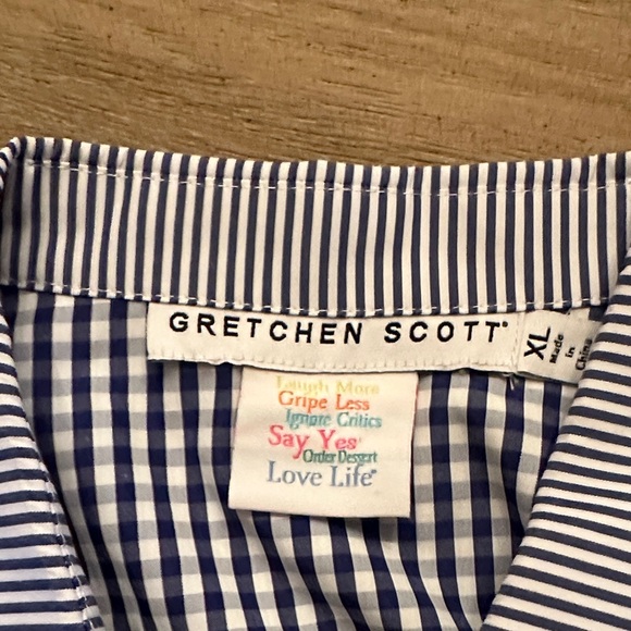 Gretchen Scott Designs Blue Striped Dress. Never worn - Picture 4 of 4